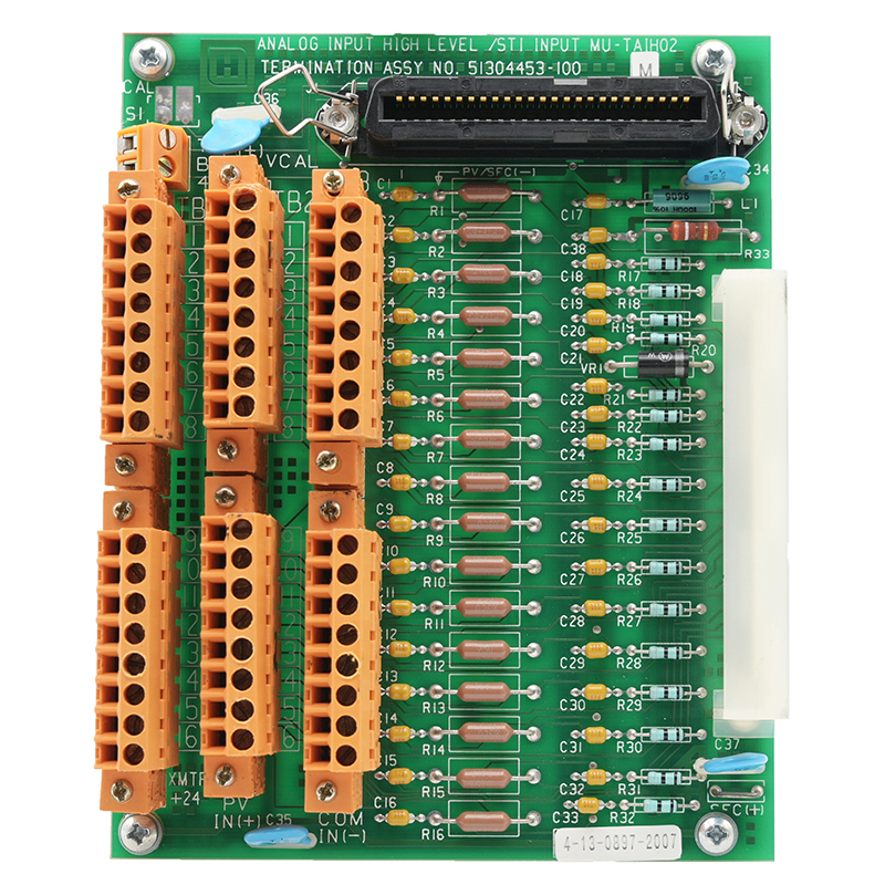 Honeywell 51304453-100 High Level Analog Input FTA (MU-TAIH02), Not CE-compliant, non-conformal coated,